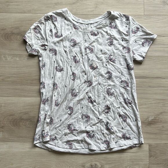 🦄  Justice Unicorn Top Bundle Tshirt Hoodie Sweatshirt Size Large 14 - Picture 4 of 7